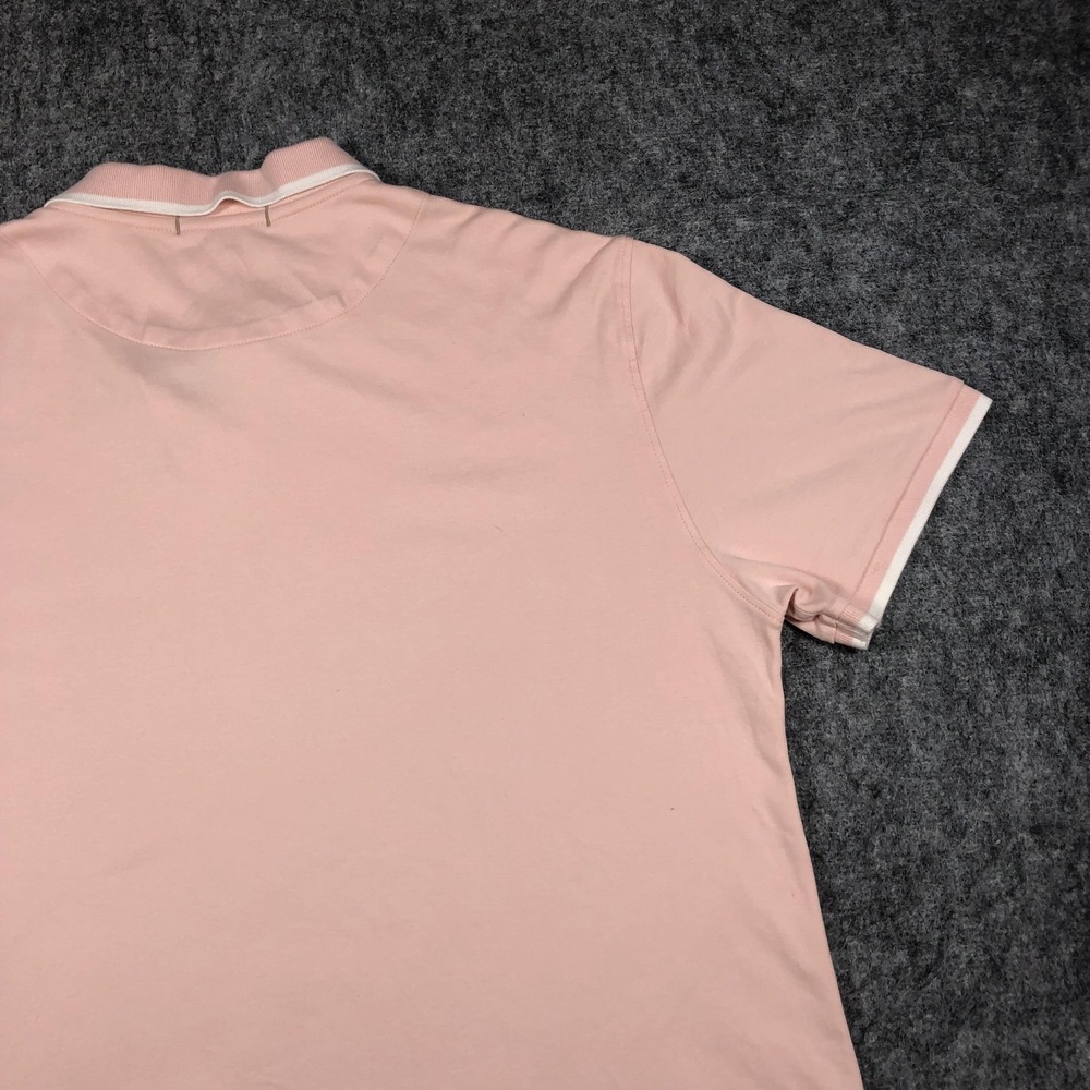 Banana Republic Polo Shirt Mens XL Pink Luxury Touch Performance Cotton Casual - Picture 13 of 15